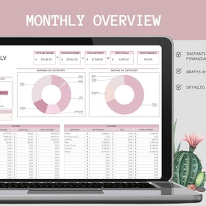 Easy Bookkeeping Spreadsheet for Small Business Template, Income and Expense Tracker, Profit and Loss  Accounting Google Sheets, Sales Tax