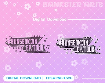 Runseokjin bangtan SVG   cut File for cricut kpop , png For Vinyl stickers