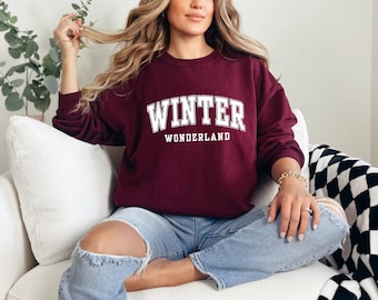 Winter Wonderland Sweatshirt, Vintage Winter Pullover, Cozy Unisex Holiday Top