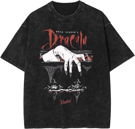 Bram Stoker's Dracula Acid Washed Tee, Horror Shirt, Vintage Tee