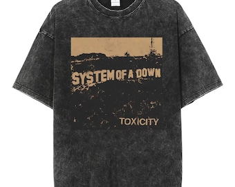 System of A Down 'Toxicity' Acid Wash Tee - Vintage Style