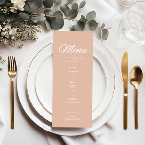 Editable Iftar Dinner Menu Card, Instant Download Template, Ramadan Night, Iftar Party, Boho Blush Pink , Digital Evite, Customisable