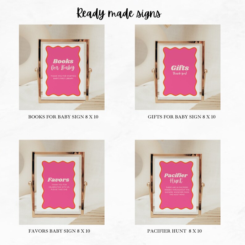 Printable Baby Shower Bundle, Instant Download, Baby Shower Games ...