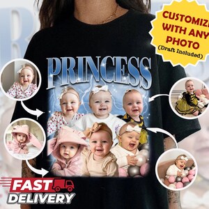 Custom Bootleg Baby Photo Shirt, Custom Face Kids Shirt, Custom Pet Image Shirt, Personalized Birthday Bootleg Gift, Custom Dog Portrait
