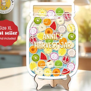Personalized Fruit Reward Jar, Harvard Reward Jar, Fruits Tokens For Classroom, Back to school Gift, Colorful Classroom Decor, Gifts For Kid