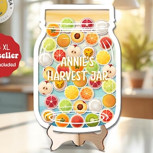 Personalized Fruit Reward Jar, Harvard Reward Jar, Fruits Tokens For Classroom, Back to school Gift, Colorful Classroom Decor, Gifts For Kid