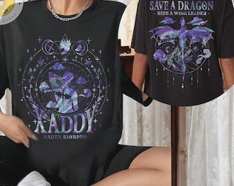 Xaddy Save A Dragon Ride A Wingleader, Vintage Soft T-shirt, Fantasy Bookish, Dragon Riders, Violet Sorrengail, Xaden Riorson, Dragon Wing