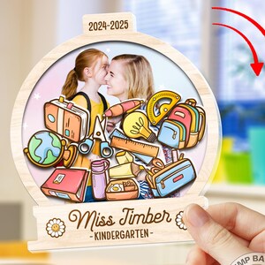 Gepersonaliseerde leraar schudmagneet, bedankje leraar cadeau, terug naar school cadeaus, leraar fotobord, leraar waardering cadeau van student