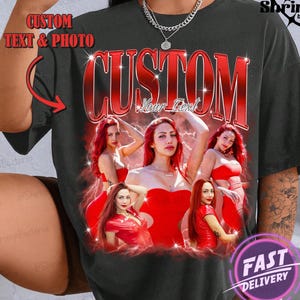 Comfort Color Custom bootleg shirt, Bootleg Rap Tee, Custom photo shirt, Birthday Gift, Husband Christmas Gift,Custom your own bootleg shirt