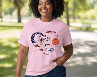 Personalized Sport Mom Shirt, Custom Sports Name Sweatshirts, All Teams Available Mickey Mouse T-Shirt, Unique Sports Hoodie, Gifts For Dad