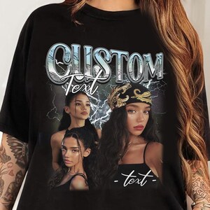Comfort Colors Custom Your Own Bootleg, Personalized Photo Rap T-Shirt, Vintage Custom Image Wife Shirt, Dog Tee, Bachelorette Surprise