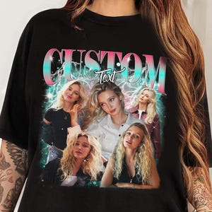 Custom Girlfriend Bootleg Shirt, Comfort Colors Shirt With Girlfriend Face, Vintage Custom Image Wife Shirt, Retro 90&#39;s Tee Gift For Her Him