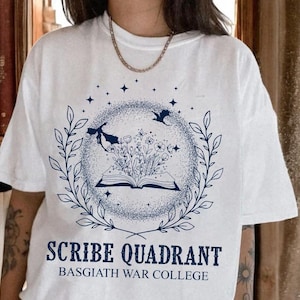 Fourth Wing Comfort Colors Shirt, Basgiath War College Shirt, Violet Sorrengail, Xaden Riorson, Fantasy Book Dragon Shirt, Gifts for Readers
