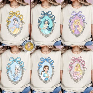 Comfort Color Disney Coquette Shirt, Coquette Bows Watercolor Disney Princess Toddler, Disney Castle Shirt, Kingdom Disneyland Gift For Girl