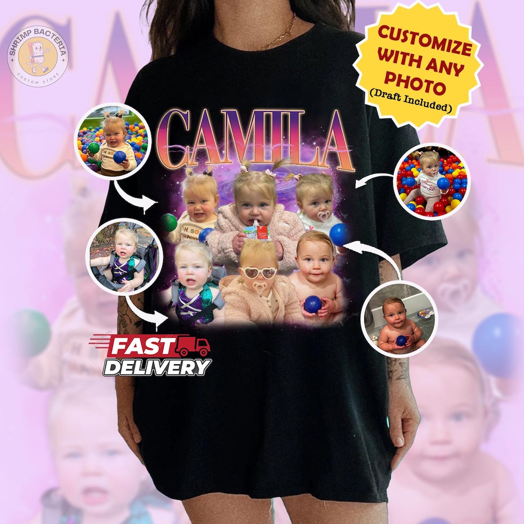 Custom Vintage Baby Photo Comfort Colors Shirt, Shirt With Baby Picture ...