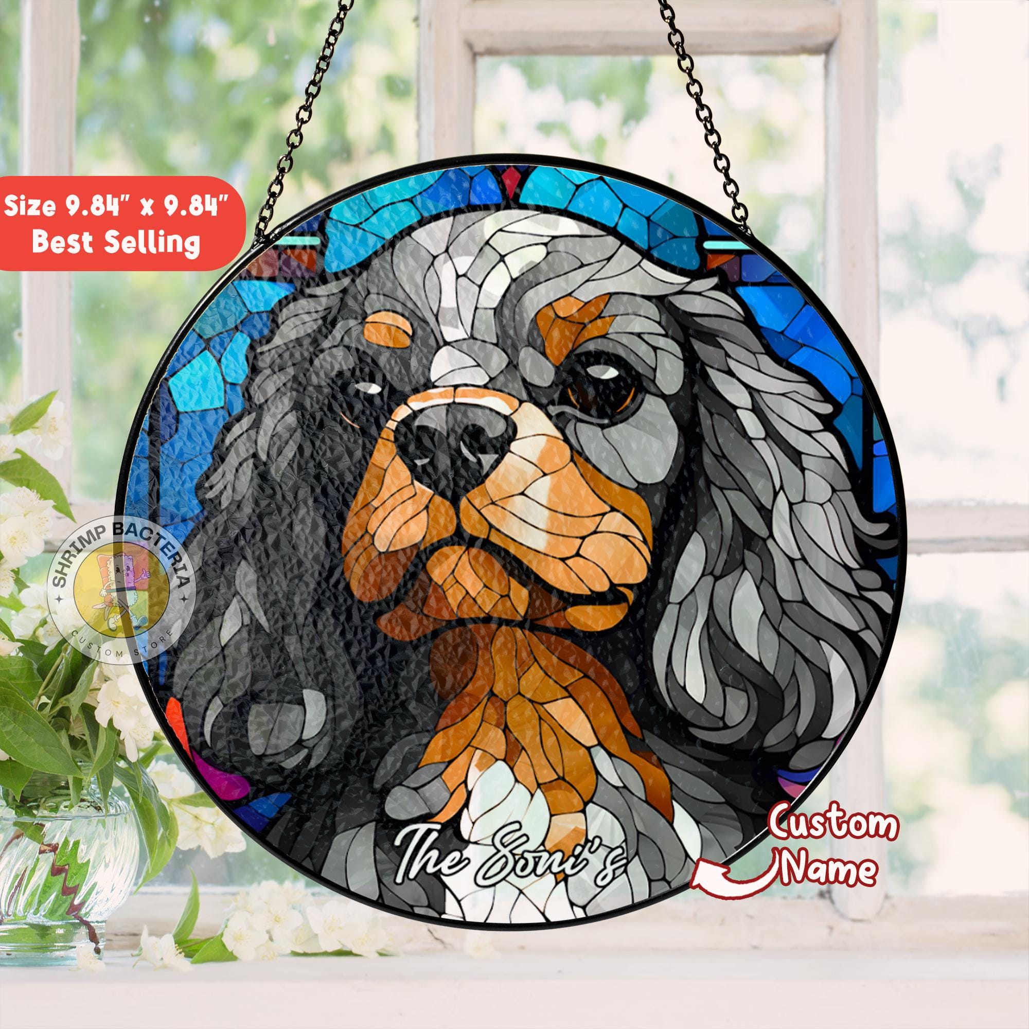 Kit Peinture Diamant 5D Cavalier King Charles Spaniel – Tableau Diamant à Coller Complet 40.6×50.8 Cm – Idéal Enfant & Adulte
