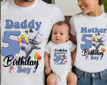 Personalized Disney Stitch Shirt, Magic Kingdom Sweater, Disney Trip T-shirt, Family Sweatshirt, Stitch Birthday Party, Toddler Birthday Tee