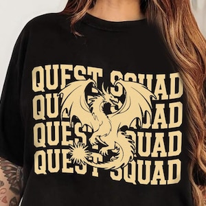 Fourth Wing Quest Squad Comfort Color Shirt, Basgiath War College  Shirt, Ridoc Shirt, Dragon Rider Shirt, Violet Sorrengail, Rebecca Yarros