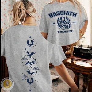 Fourth Wing Shirt, Basgiath War College Sweatshirt, Violet Sorrengail, Bookish Shirt, Xaden Riorson, Gifts For Readers, Fantasy Book Dragon