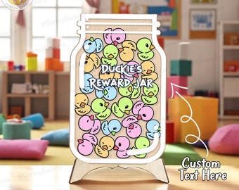 Magnetische beloningspot met tokens, gedrag beloningssysteem, gepersonaliseerde beloningspot met aangepaste kindernaam, terug naar school-cadeaus, aangepaste cadeaus