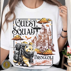 Fourth Wing Quest Squad Broccoli Shirt, Basgiath War College Tee, Fantasy Bookish, Dragon Rider Gift, Ridoc Merch, Rebecca Yarros Onyx Storm