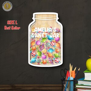 Aangepaste beloningspot voor in de klas, beloningspot snoep voor baby, terug naar school cadeau, klasdecor, beloningspot leraar, cadeau voor leraar, aangepaste cadeaus