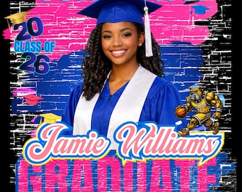 Canva 2026 Graduation T Shirt Template