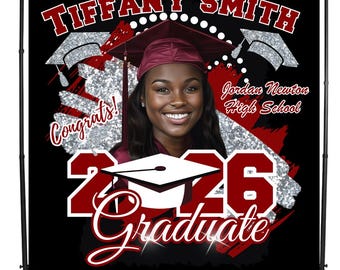 Canva 2026 Graduation BackDrop Banner