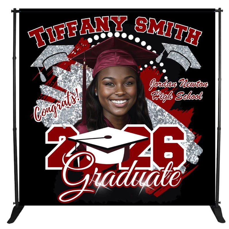 Canva 2026 Graduation BackDrop Banner image 1
