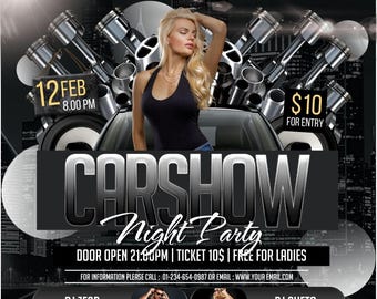 Canva Car Show & Night Party Flyer