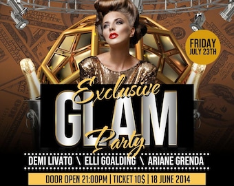 Canva Exclusive Glam Party Flyer