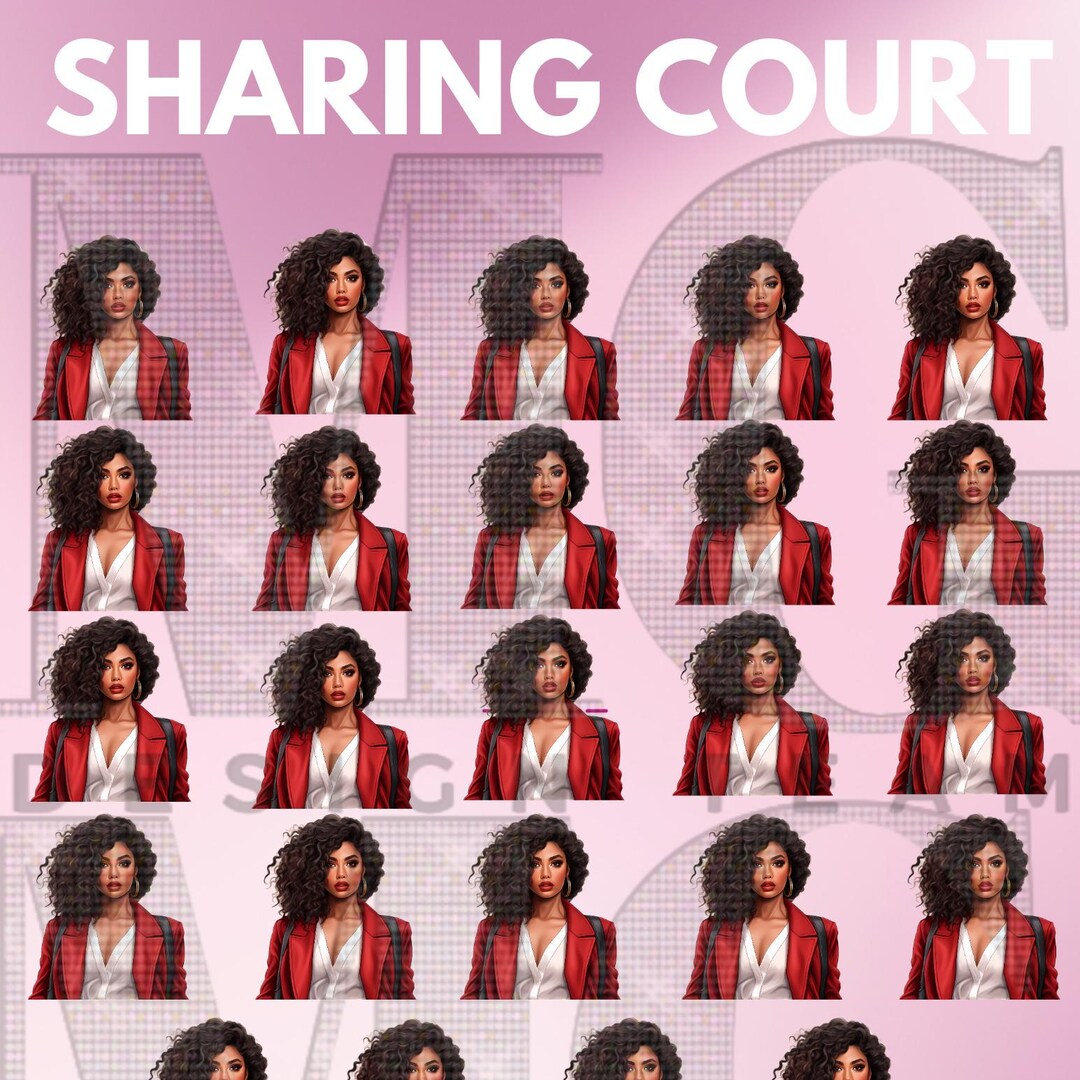 Canva Sharing Court Template Etsy