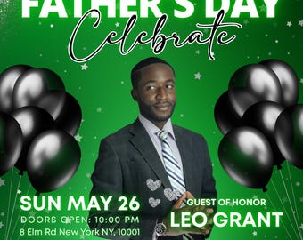 Canva Fathers Day Flyer Design
