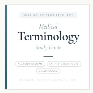 Medical Terminology Study Guide