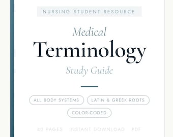 Medical Terminology Study Guide