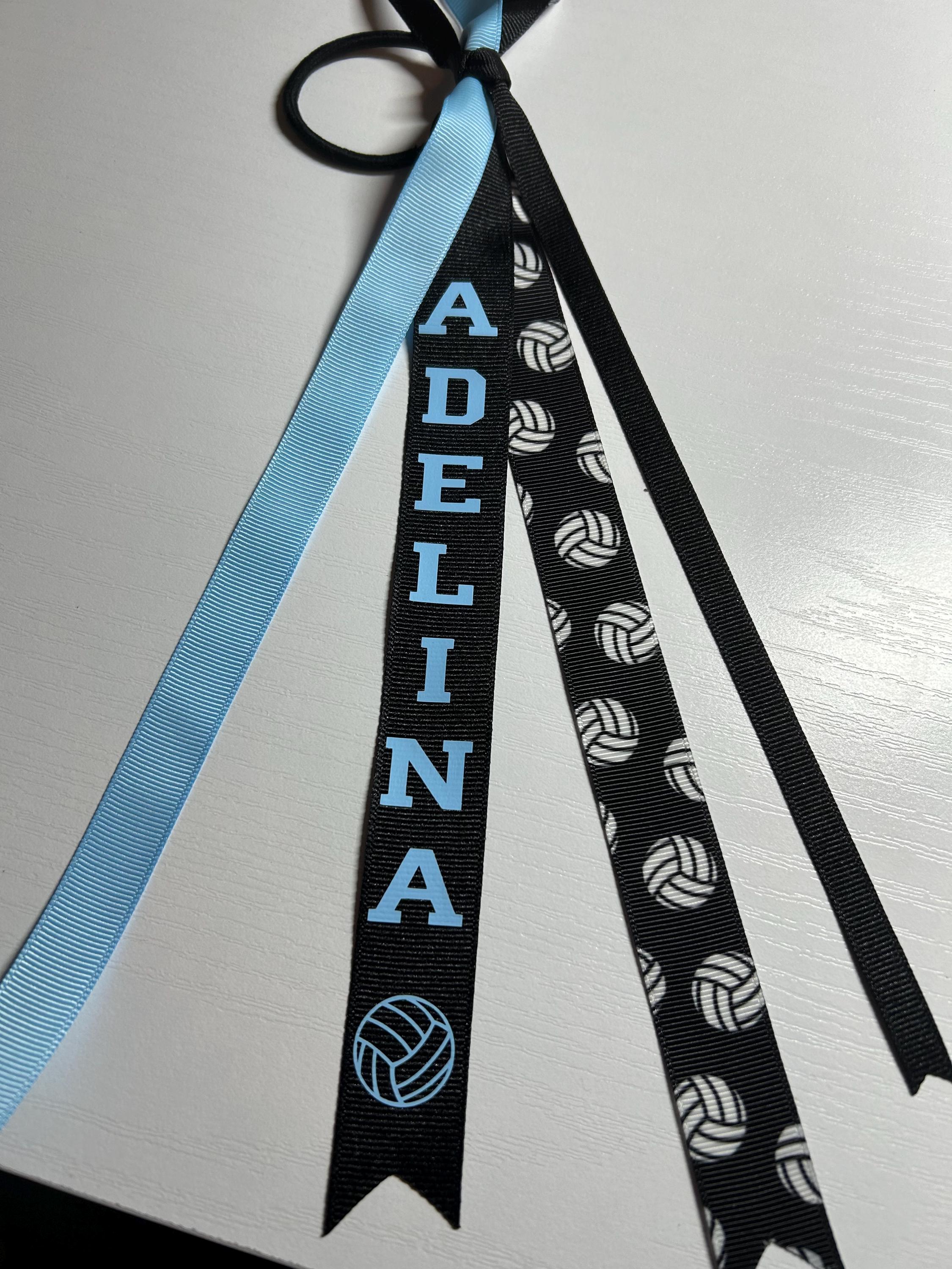 Personalized Sports Hair Ribbons - Etsy