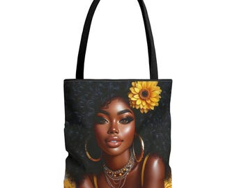 Bolsa de mano de belleza natural, bolsa de mano afroamericana, bolsa de mano de melanina, bolsa de mano para chicas negras, bolsa de mano para mujeres negras, bolsa de compras de melanina, bolsa de regalo