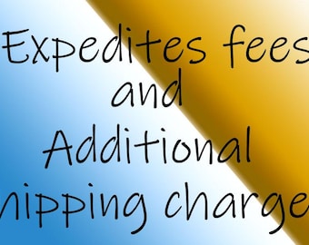 Tarifas de servicio acelerado, recargos y tarifas de envío acelerado personalizados hechos a mano.