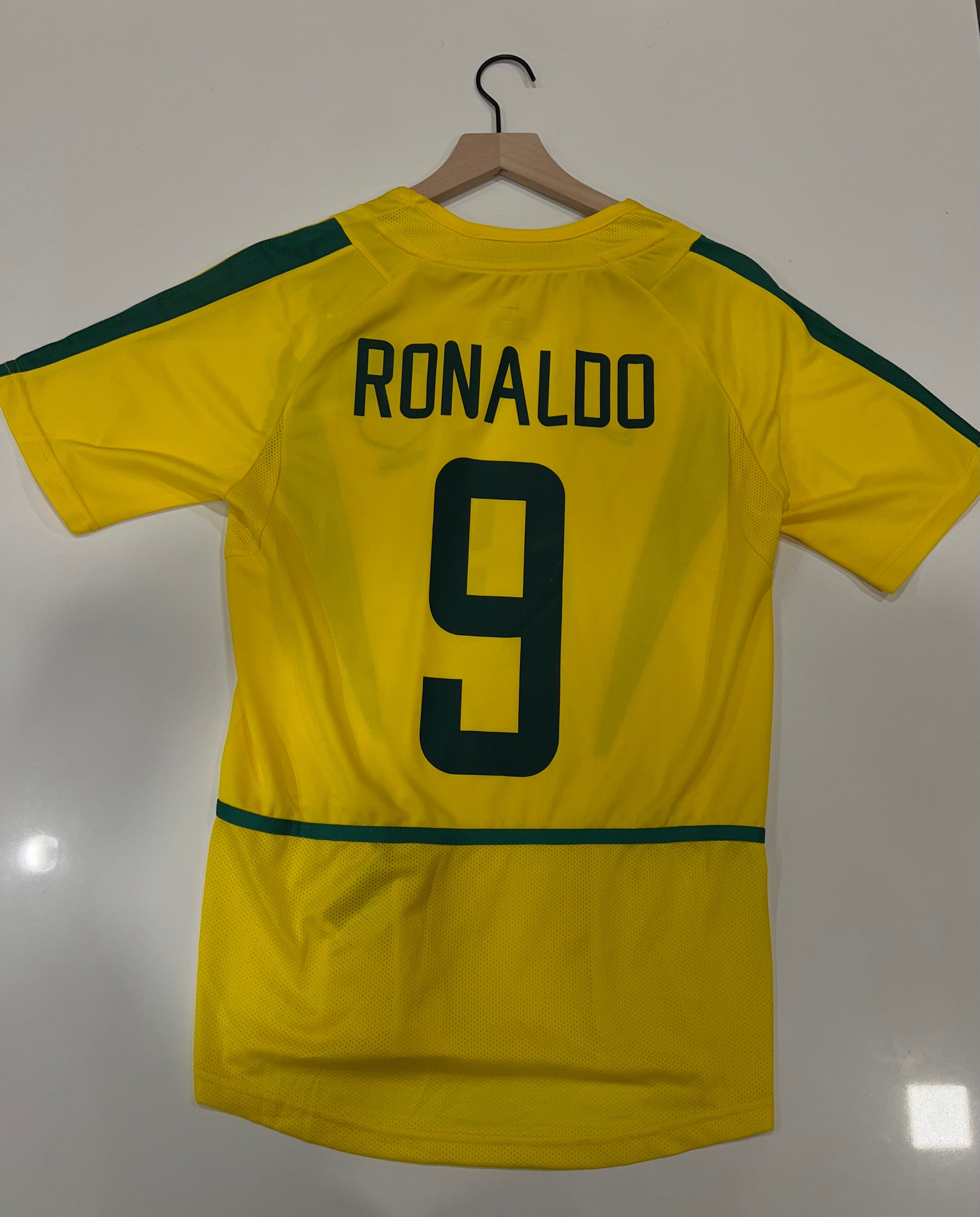PLAYER MINT RONALDO 9 BRAZIL 2002 World Cup AWAY JERSEY CAMISA