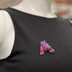 Broche de letras, joias com letras personalizadas, presente personalizado para mulheres, broche de monograma