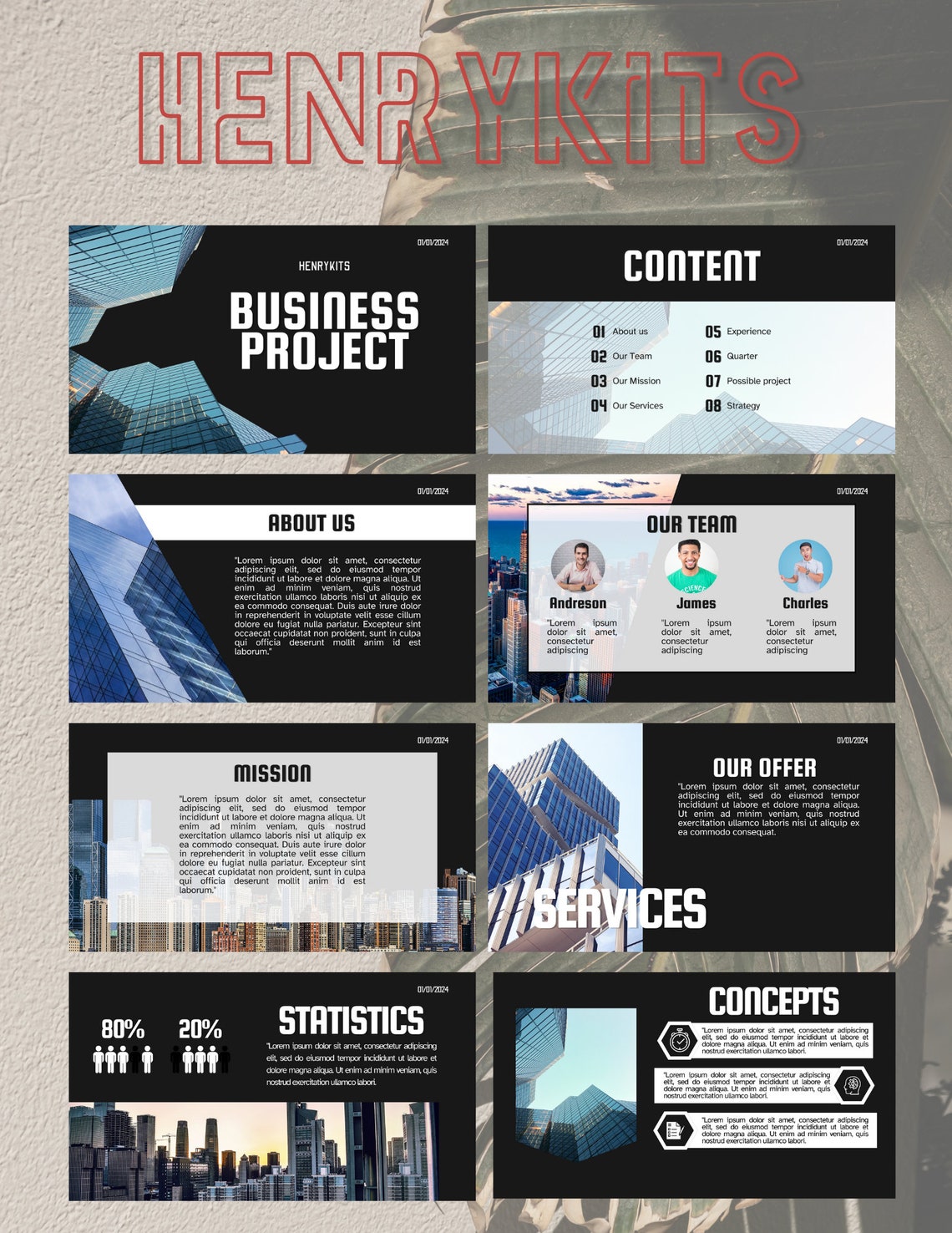 Business Powerpoint Presentation Template Canva Presentation Powerpoint ...