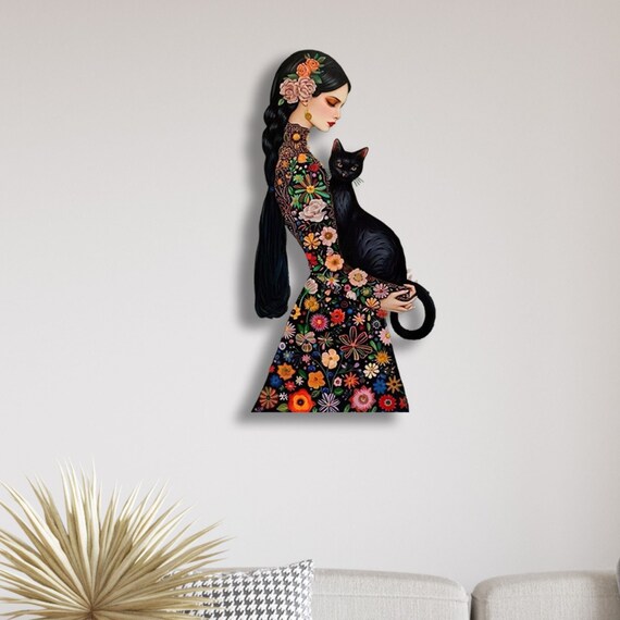 metal dress wall art Designart "Oslo Obscure Grey Woman Dress III" Fashion Woman Metal Art - Grey Metal Wall Dcor Modern Metal Art Work - Bed Bath & Beyond