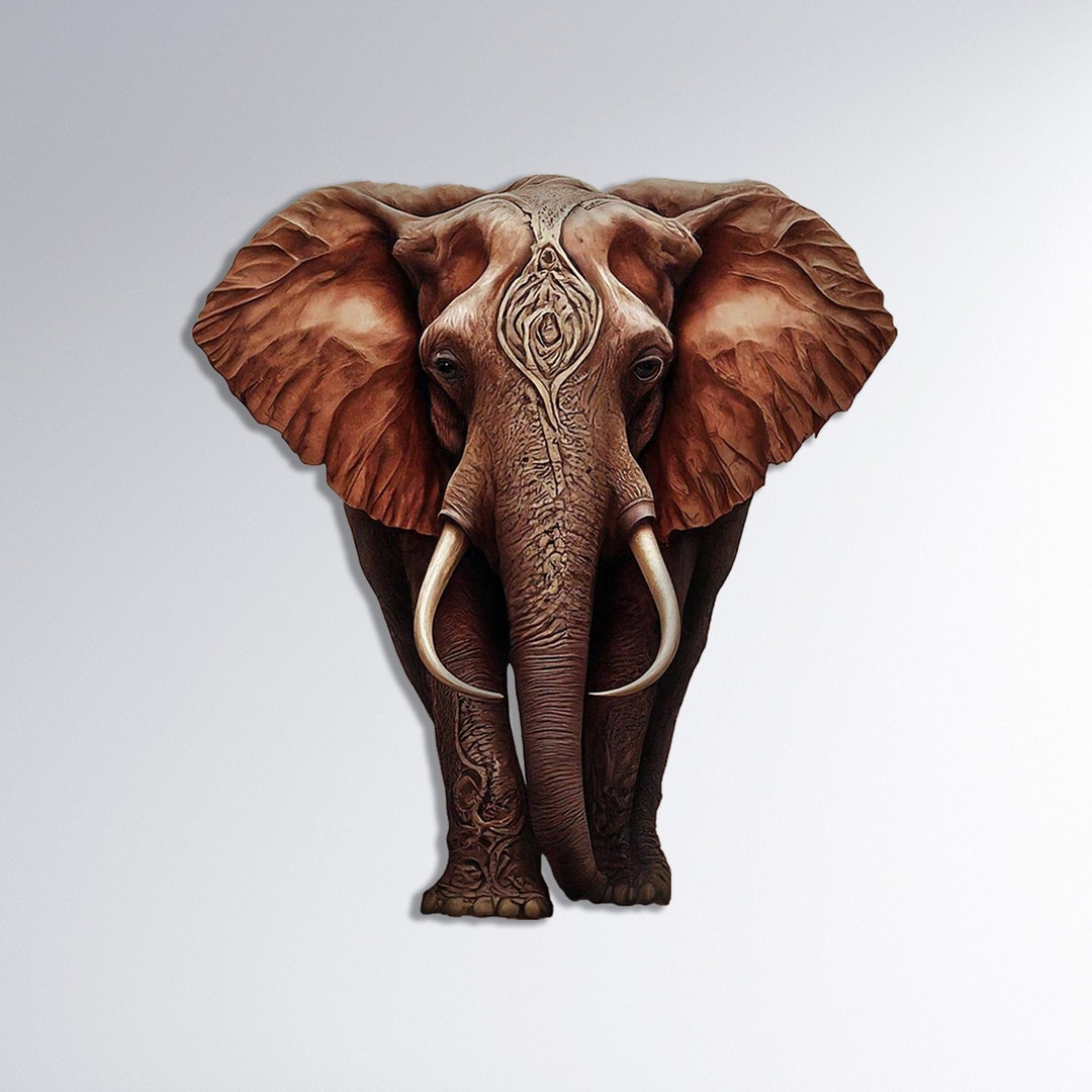 Elephant Metal Wall Decor, Elephant Wall Hangings, Bohemian Elephant