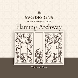 Flaring Torbogen Buch Cover SVG Paket