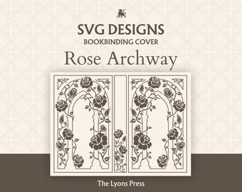Ensemble SVG de couverture de livre Rose Archway
