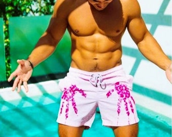 Mens colour changing swimming shorts, Beach shorts, colour-changing shorts, brand new