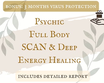 Psychic Full Body Scan and Energy Healing, Intuitive Health Reading (PDF Report)
