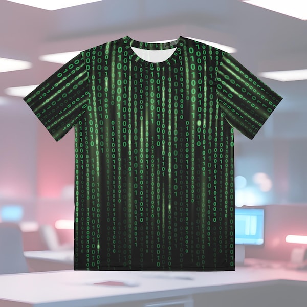 Binary Code Graphic T Shirt - Computer Language Programmer Tshirt - Technology Coding 1's and 0's Unisex Tee - Mens & Womens Top Size XS-4XL