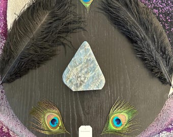 Blue Flash Labradorite Freeform: Polished Stone of Magic, 4"