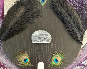 Blue Flash Labradorite Freeform: Polished Stone of Magic, 3"